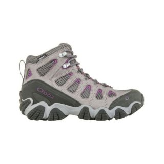 Oboz - Women's Sawtooth II Mid Waterproof-Pewter/V