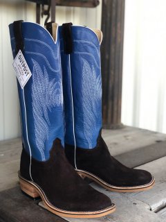 New Arrivals Olathe Raiz Waxy Kudu Boots - Chocolate/Blue