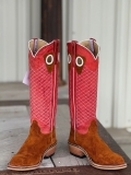 New Arrivals Olathe Rust Crazyhorse Roughout Boots - Rust/Red New Arrivals Olathe Rust Crazyhorse Roughout Boots - Rust/Red