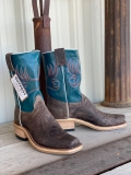 New Arrivals Olathe Charcoal Boar 10" Boots - Charcoal/Teal