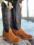 New Arrivals Olathe Rust Crazyhorse Roughout/Black Glove Boots - Brown/Black New Arrivals Olathe Rust Crazyhorse Roughout/Black Glove Boots - Brown/Black
