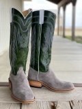New Arrivals Olathe Smoked Bacon Tall Top Boots - Grey/Green New Arrivals Olathe Smoked Bacon Tall Top Boots - Grey/Green