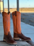 New Arrivals Olathe Saddle Elk Butt Tanager Tall Top Boots - Brown/Orange New Arrivals Olathe Saddle Elk Butt Tanager Tall Top Boots - Brown/Orange