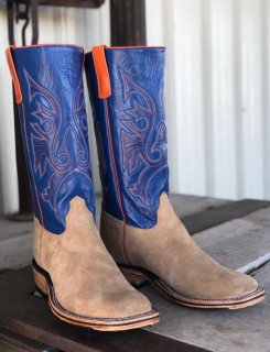 New Arrivals Olathe Mesquite Beeswax Boots - Tan/Blue New Arrivals Olathe Mesquite Beeswax Boots - Tan/Blue
