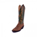 New Arrivals Olathe Brown Oiled Pig DayHand Boots - Brown/Green