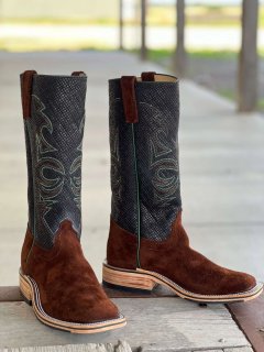 New Arrivals Olathe Raiz Waxy Kudu Stovepipe Boots - Chocolate/Black