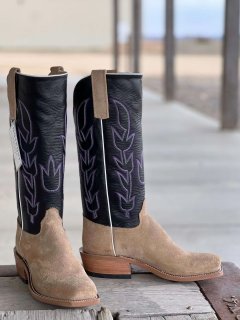 New Arrivals Olathe Teak Crazyhorse Roughout/Black Kidskin Boots - Tan/Black New Arrivals Olathe Teak Crazyhorse Roughout/Black Kidskin Boots - Tan/Black