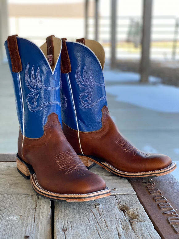 New Arrivals Olathe Briar/Nova 11" Top Boots - Brown/Blue