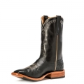 CANADA OUTLET RIOS BOOTS 11" BLACK SMOOTH OSTRICH & BLACK CALF R9004
