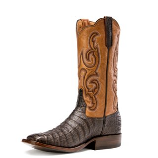 CANADA OUTLET RIOS BOOTS 13" CHOCOLATE CAIMAN BELLY & TOAST REMUDA R9018