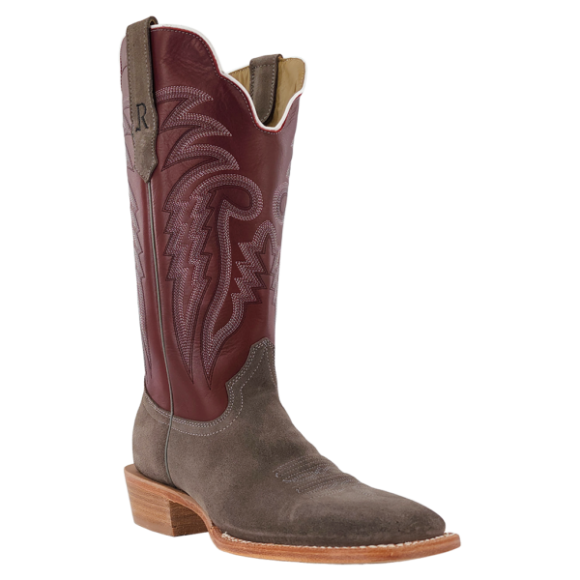 R Watson New Arrivals Men's Roughout Wide Square 13"- CHARCOAL