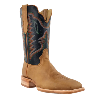 R Watson New Arrivals Men's Cowhide Wide Square 11"- DUNE TAN