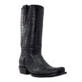 R Watson New Arrivals Men's American Alligator Narrow Square 13"- BLACK
