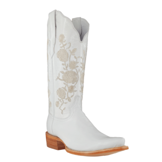 R Watson New Arrivals Women's Cowhide Pointed 13"- WEDDING WHITE