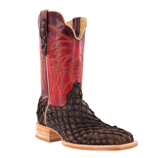 R Watson New Arrivals Women's Pirarucu Wide Square 11"- MATTE CHOCOLATE