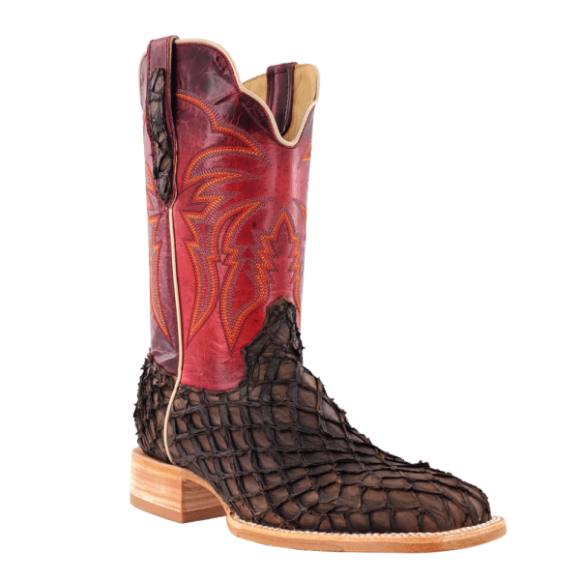 R Watson New Arrivals Women's Pirarucu Wide Square 11"- MATTE CHOCOLATE