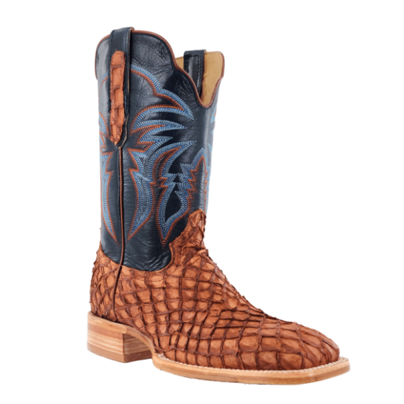 R Watson New Arrivals Men's Pirarucu Wide Square 11"- MATTE COGNAC