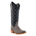 R Watson New Arrivals Women's Full Quill Ostrich Narrow Square 14"- SERPENTINE