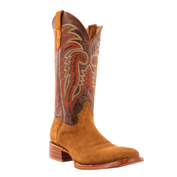 R Watson New Arrivals Men's Roughout Wide Round 13"- TAN