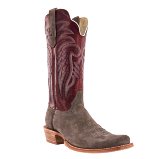R Watson New Arrivals Men's Roughout Narrow Square 13"- CHARCOAL
