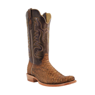 R Watson New Arrivals Men's Python Narrow Square 13"- BEIGE