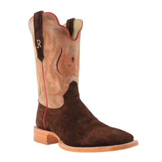 R Watson New Arrivals Men's Roughout Wide Square 11"- CHOCOLATE
