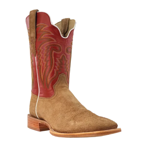 R Watson New Arrivals Men's Roughout Wide Square 11"- STRAW
