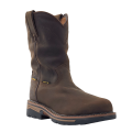 R Watson New Arrivals Men's Cowhide Wide Round 10" Composite Toe / Waterproof Work Boot - DARK EARTH