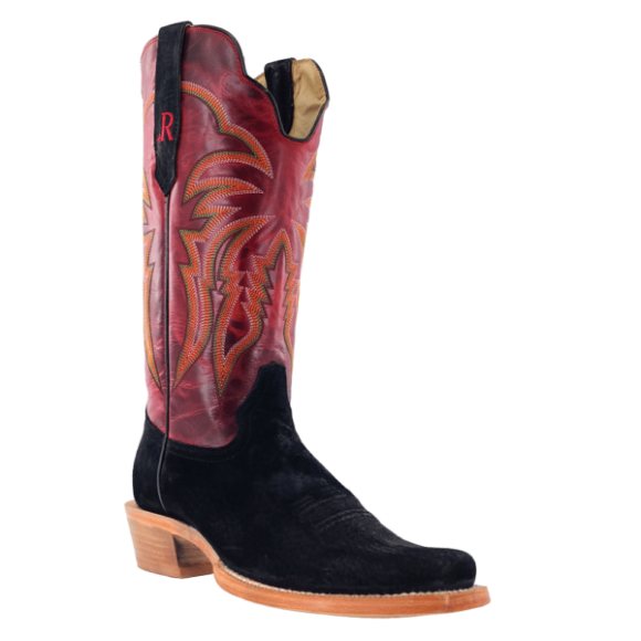 R Watson New Arrivals Women's Boar Narrow Square 13"- BLACK