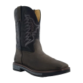 R Watson New Arrivals Men's Cowhide Wide Square 11" Work Boot - VINTAGE STEEL