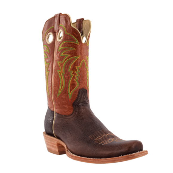 R Watson New Arrivals Men's Cowhide Narrow Square 11"- HICKORY BROWN