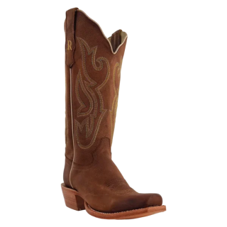 R Watson New Arrivals Women's Cowhide Narrow Square 13"- CAMEL BROWN