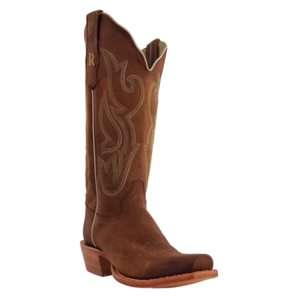 R Watson New Arrivals Women's Cowhide Narrow Square 13"- CAMEL BROWN