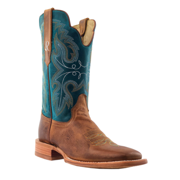 R Watson New Arrivals Women's Cowhide Wide Square 11"- HONEY