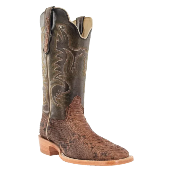 R Watson New Arrivals Men's Python Wide Square 13"- BEIGE