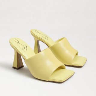 Sam Edelman | Men's Carmen Mule Heel Sandal-Butter Yellow Leather