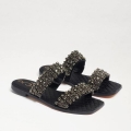 Sam Edelman | Men's Ezel Embellished Slide Sandal-Black Suede