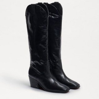 Sam Edelman | Men's Britten Western Boot-Black Leather