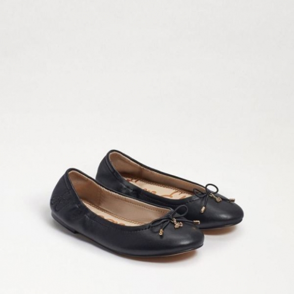 Sam Edelman | Kids Felicia Kids Ballet Flat-Black Leather