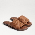 Sam Edelman | Men's Griffin Woven Slide Sandal-Lt Cuoio Brown Leather