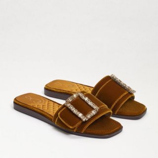 Sam Edelman | Men's Inez Slide Sandal-Rust Velvet