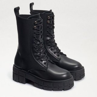 Sam Edelman | Men's Nakita Combat Boot-Black Leather