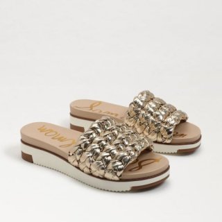 Sam Edelman | Men's Ainslie Braided Slide Sandal-Gold Leaf