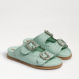 Sam Edelman | Men's Oaklyn Embezzled Slide Sandal-Mint