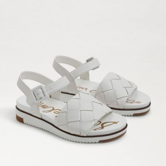 Sam Edelman | Kids Adaley Kids Sandal-Bright White Leather