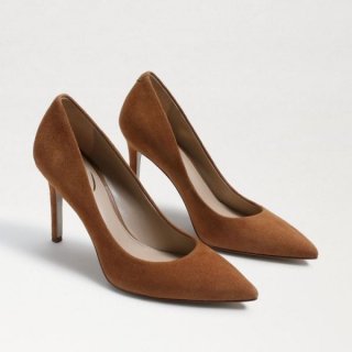 Sam Edelman | Men's Hazel Pointed Toe Heel-Toasted Walnut Suede