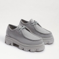 Sam Edelman | Men's Danice Lug Sole Oxford-Alloy Grey Suede