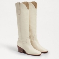 Sam Edelman | Men's Britten Western Boot-Modern Ivory Leather