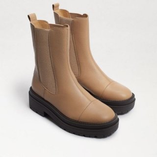 Sam Edelman | Men's Wellington Lug Sole Chelsea Boot-Sesame Leather