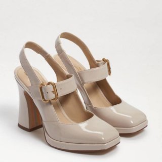 Sam Edelman | Men's Jildie Mary Jane Sling Back Heel-Linen Patent